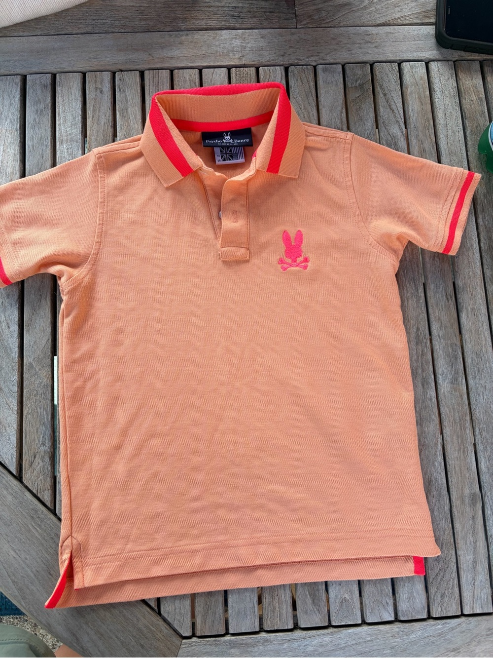 Psycho Bunny Kids' Shaw Polo Sunset Sky size XS 5/6